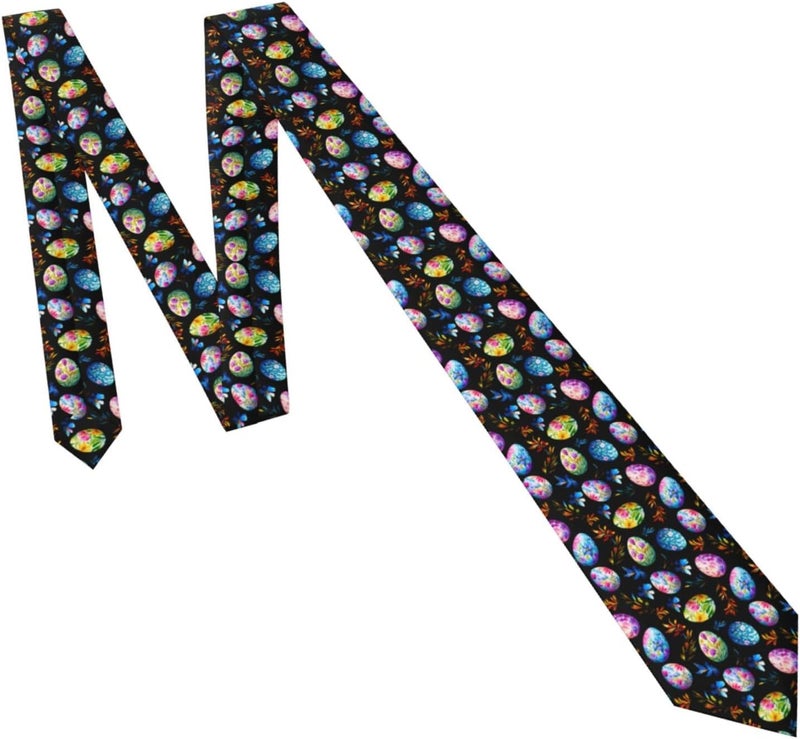 Yilad Tie for Men and Boy Novelty Fun Full Print Men's Necktie Skinny Fashion Narrow Wide - Image 3